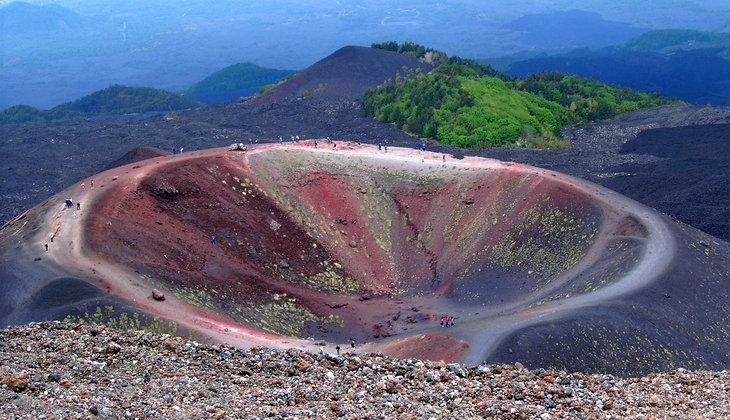 la valle del Bove sull'Etna