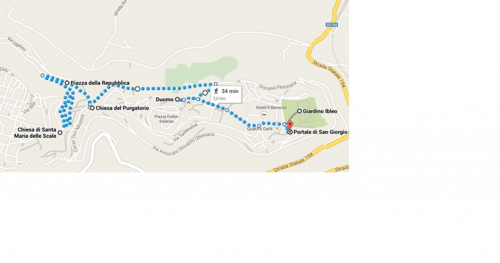 Ragusa Ibla: Immagine google maps