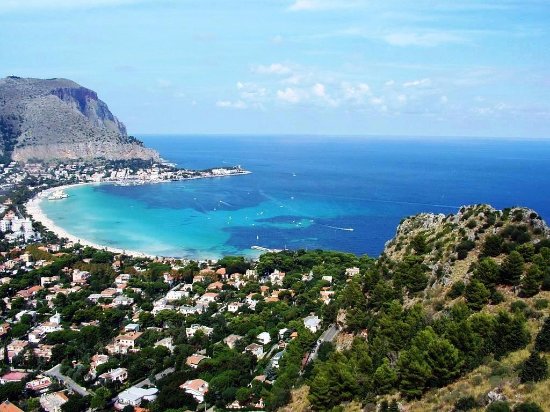 Il Golfo di Mondello dal Monte Pellegrino