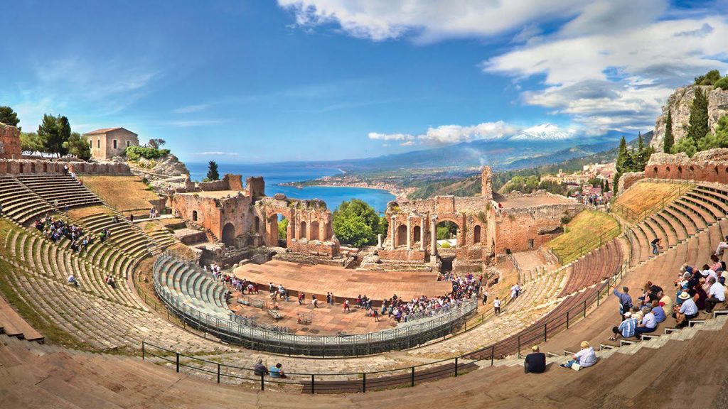 Teatro antico di Taormina, See Sicily