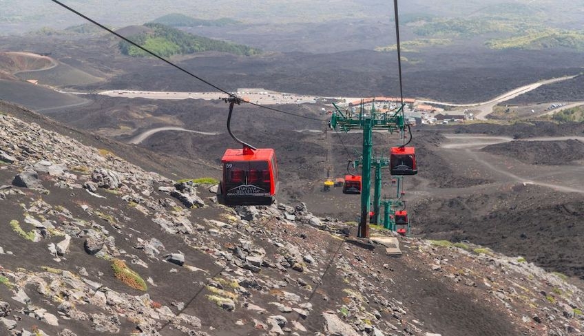 funivia etna crateri sommitali Etna summit craters 