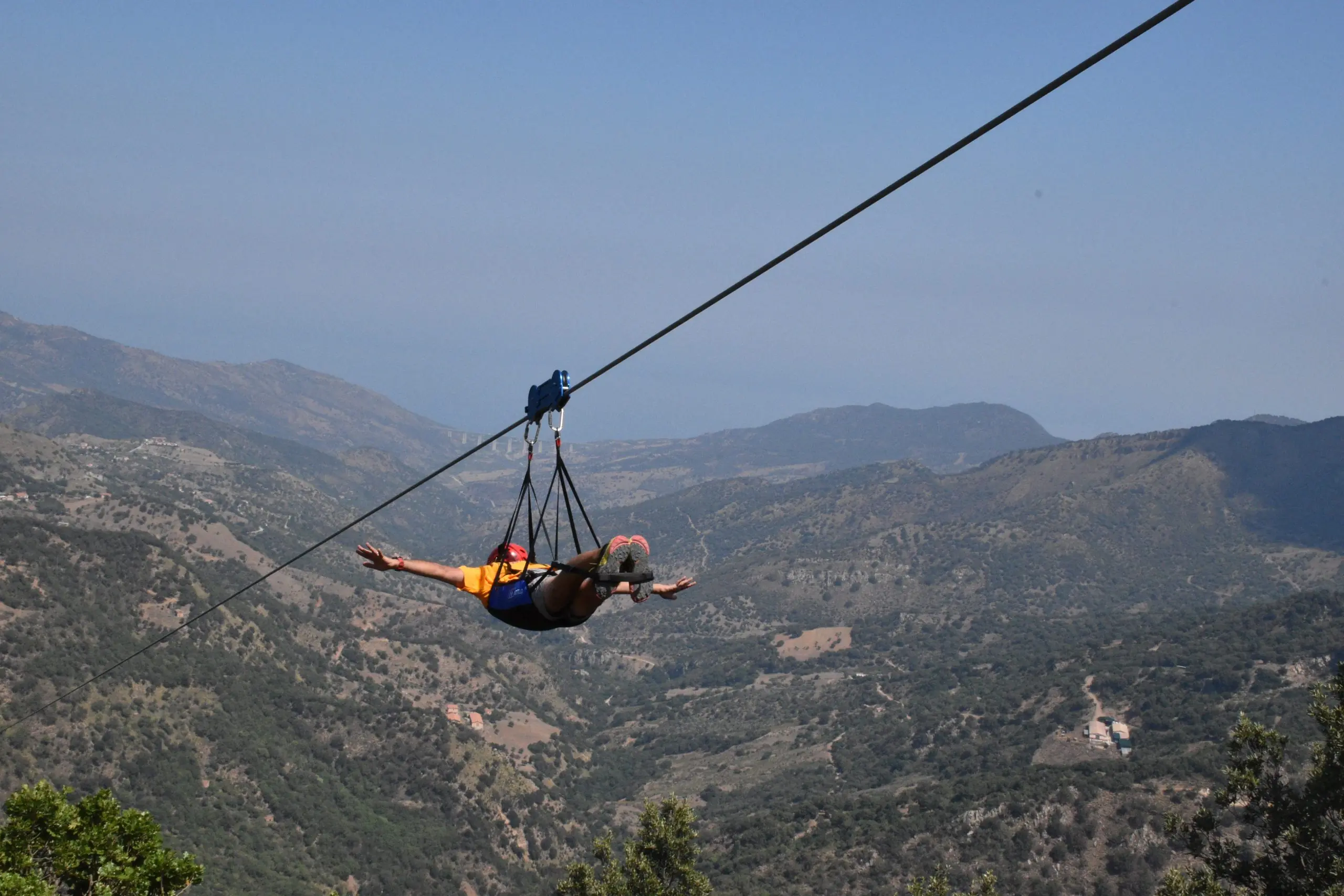 Zipline launch in San Mauro Castelverde