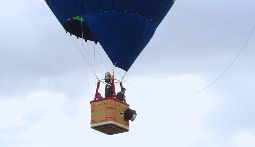 Hot air balloon ride over Mount Etna