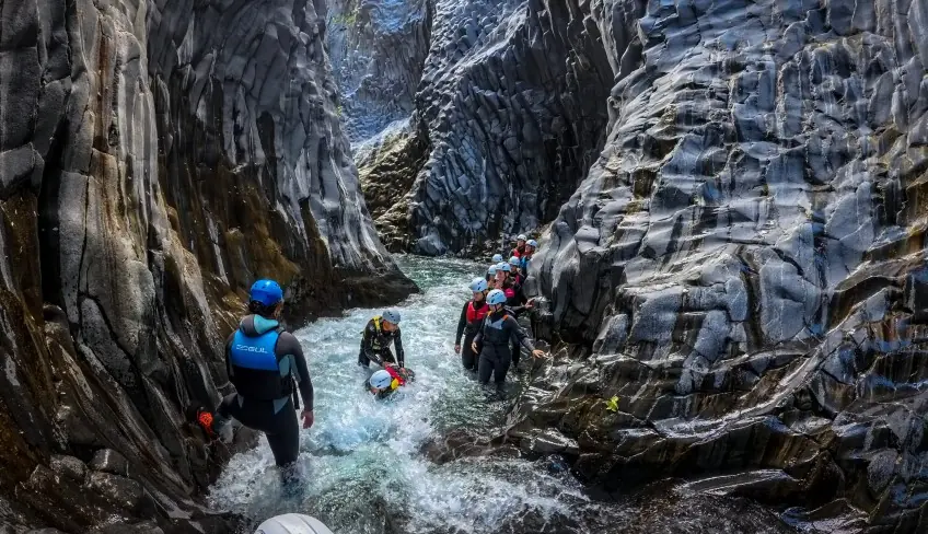 Alcantara Gorge Sizilien