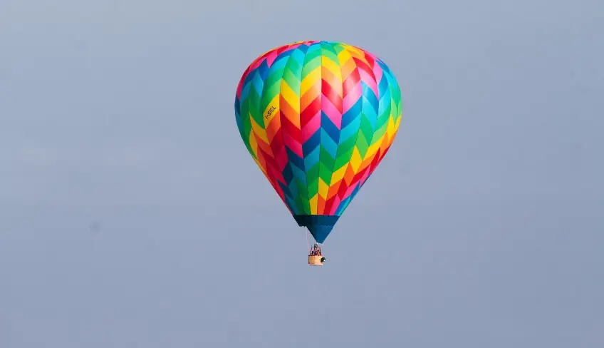 Hot air balloon ride over Mount Etna